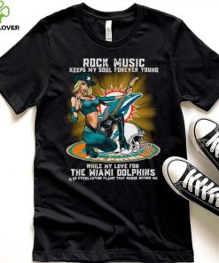 Miami Dolphins rock music keep my soul forever young hoodie, sweater, longsleeve, shirt v-neck, t-shirt