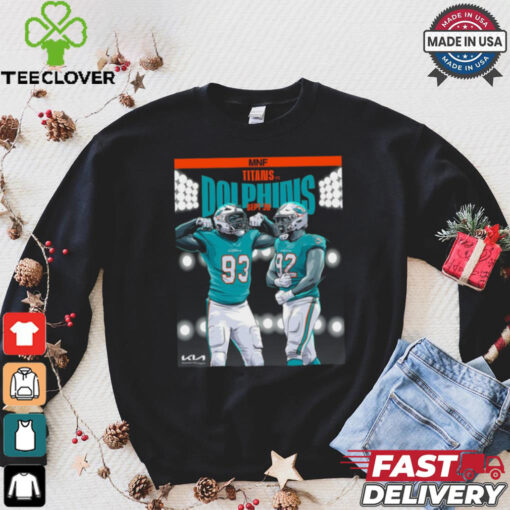 Miami Dolphins vs. Titans Sept 30, 2024 NFL Week 4 Matchup T Shirt