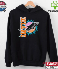 Miami Dolphins x Aleali May Black T Shirts