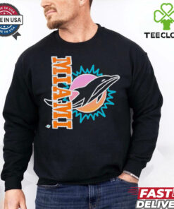 Miami Dolphins x Aleali May Black T Shirts