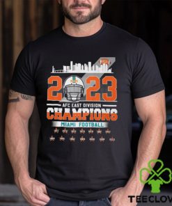 Miami Football 2023 AFC East Division Champions Helmet T Shirt