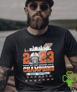 Miami Football 2023 AFC East Division Champions Helmet T Shirt