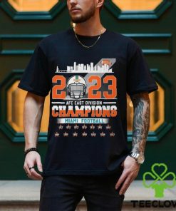 Miami Football 2023 AFC East Division Champions Helmet T Shirt