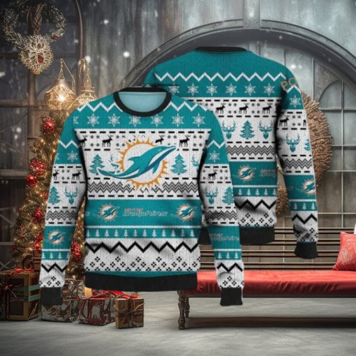 Miami Football Christmas Vacation Sweater