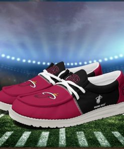 Miami Heat 2024 Personalized Hey Dude Shoes