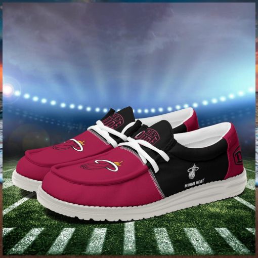 Miami Heat 2024 Personalized Hey Dude Shoes