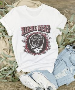 Miami Heat Grateful Dead Skull t shirt