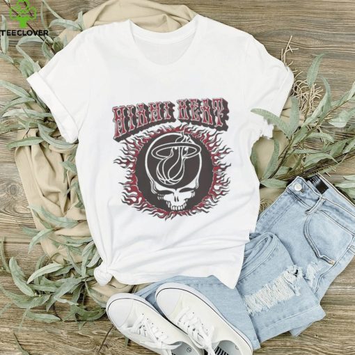 Miami Heat Grateful Dead Skull t shirt