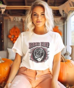 Miami Heat Grateful Dead Skull t shirt