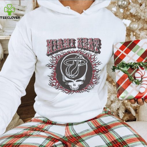 Miami Heat Grateful Dead Skull t shirt