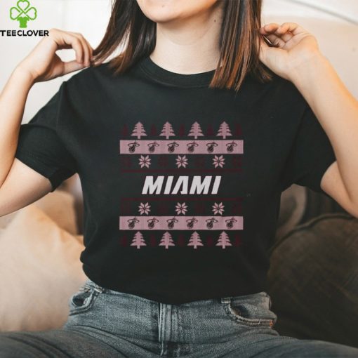 Miami Heat Holiday Christmas Tree T Shirt