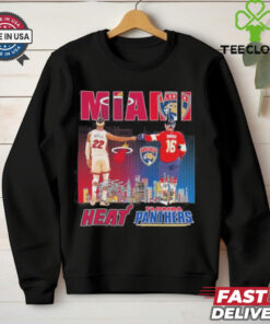 Miami Heat Jimmy Butler X Florida Panthers Aleksander Barkov 2024 Shirt