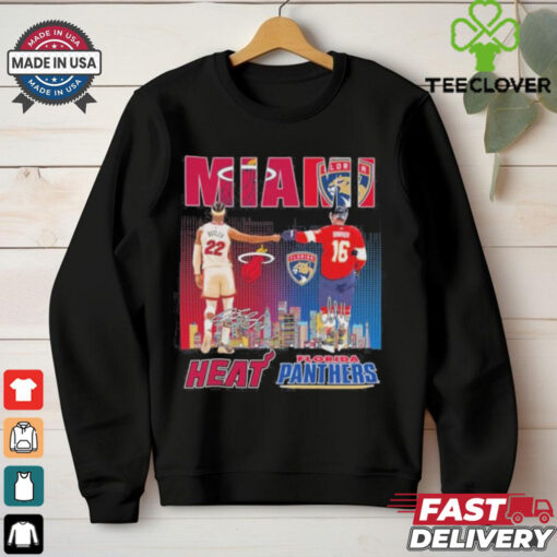 Miami Heat Jimmy Butler X Florida Panthers Aleksander Barkov 2024 Shirt