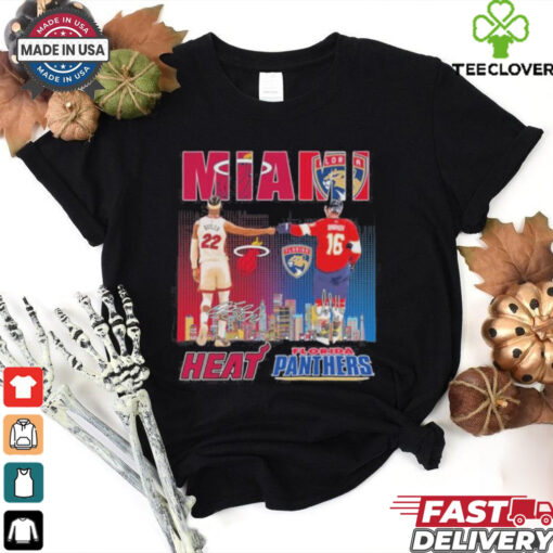 Miami Heat Jimmy Butler X Florida Panthers Aleksander Barkov 2024 Shirt