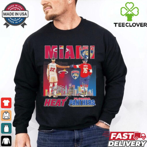 Miami Heat Jimmy Butler X Florida Panthers Aleksander Barkov 2024 Shirt