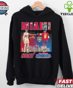 Miami Heat Jimmy Butler X Florida Panthers Aleksander Barkov 2024 Shirt