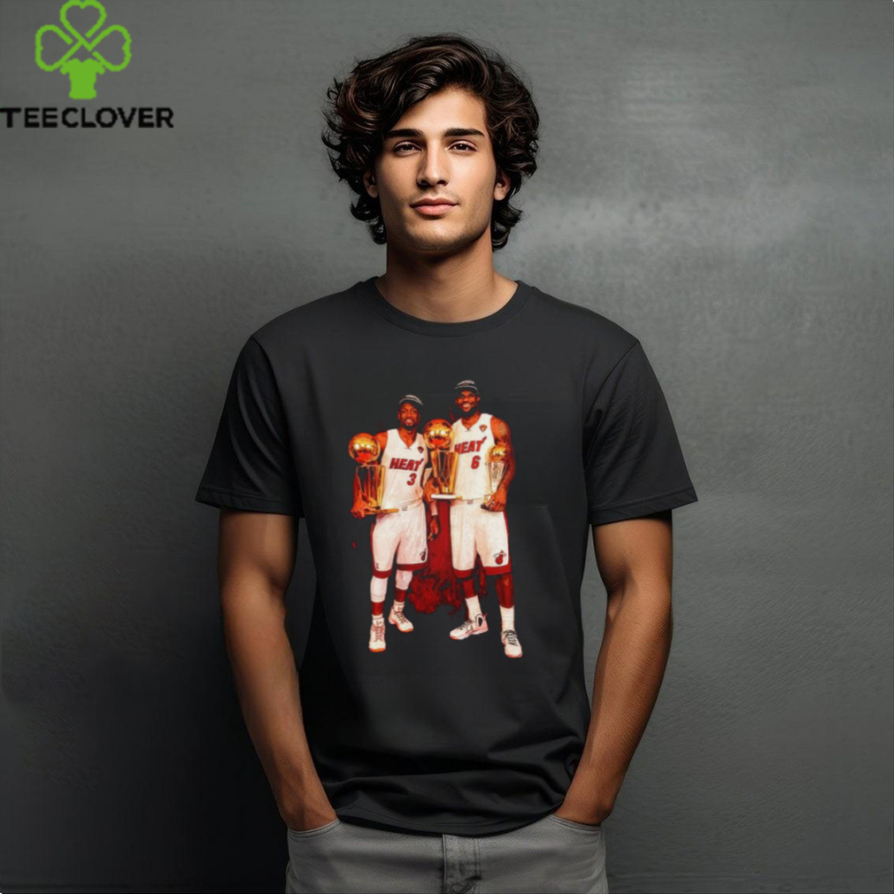 Miami Heat LeBron James and Dwyane Wade shirt Miami Heat LeBron James and Dwyane Wade shirt