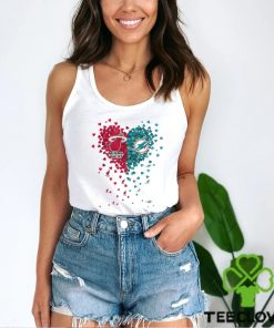 Miami Heat Miami Dolphins Tiny Heart Shape 2023 T Shirt