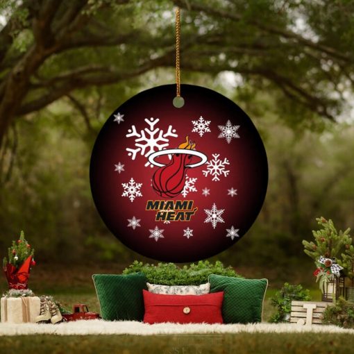 Miami Heat NBA 2023 Xmas Gifts Christmas Decorations Ornament