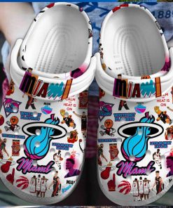 Miami Heat NBA Sport Crocs Clogs Shoes Comfortable