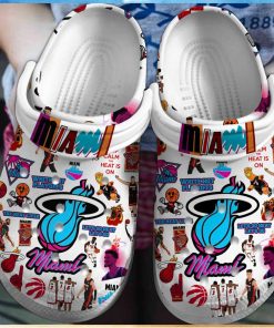 Miami Heat NBA Sport Crocs Clogs Shoes Comfortable