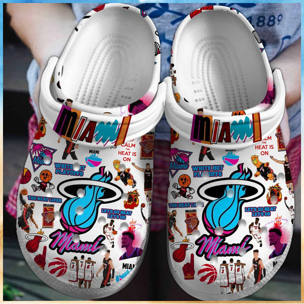 Miami Heat NBA Sport Crocs Clogs Shoes Comfortable Miami Heat NBA Sport Crocs Clogs Shoes Comfortable