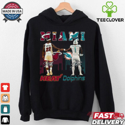 Miami Heat x Miami Dolphins Signature Unisex T Shirt