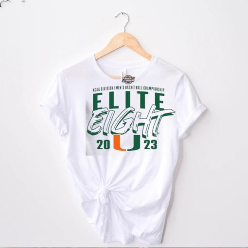 Miami Hurricanes 2023 NCAA Men’s Basketball Tournament March Madness Elite Eight Team shirt