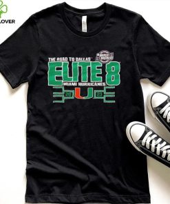 Miami Hurricanes 2023 NCAA Women’s Basketball Tournament March Madness Elite 8 logo shirt