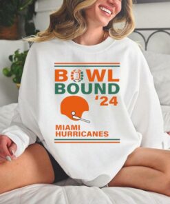 Miami Hurricanes 2024 Bowl Bound Helmet Shirt