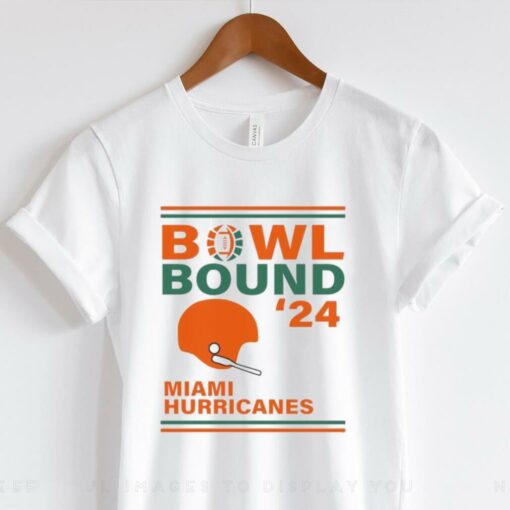 Miami Hurricanes 2024 Bowl Bound Helmet Shirt