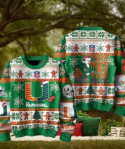 Miami Hurricanes 2024 They Not Like Us Hurricanes Christmas Ugly Sweater