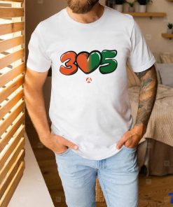 Miami Hurricanes 3 love 5 305 shirt