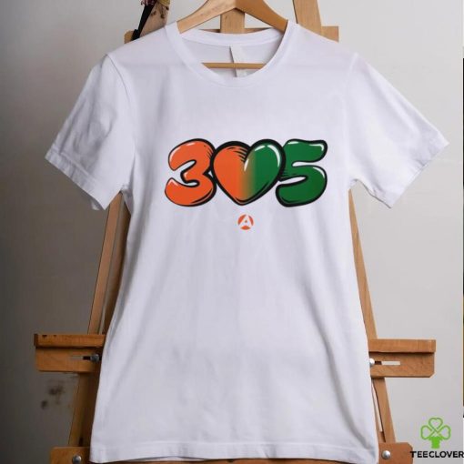 Miami Hurricanes 3 love 5 305 shirt