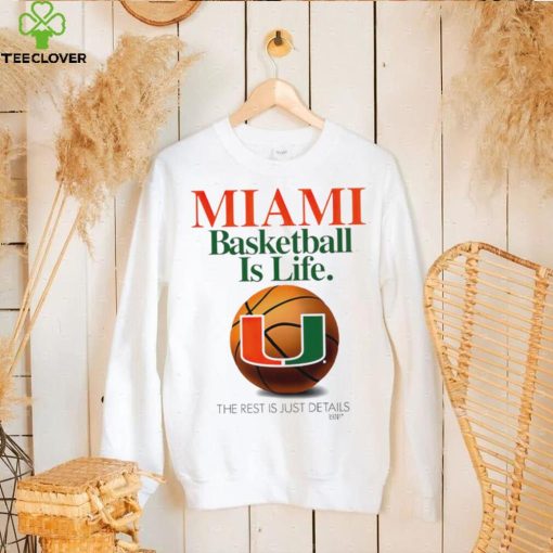 Miami Hurricanes Basketball is Life the rest is just Details shirt