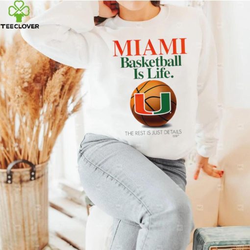 Miami Hurricanes Basketball is Life the rest is just Details shirt