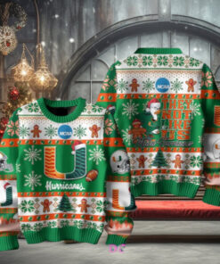 Miami Hurricanes Christmas Edition Ugly Sweater