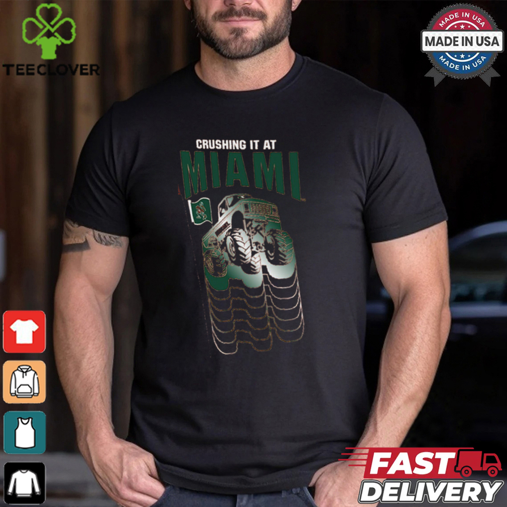 Miami Hurricanes Colosseum Toddler Crushing It T Shirt Miami Hurricanes Colosseum Toddler Crushing It T Shirt