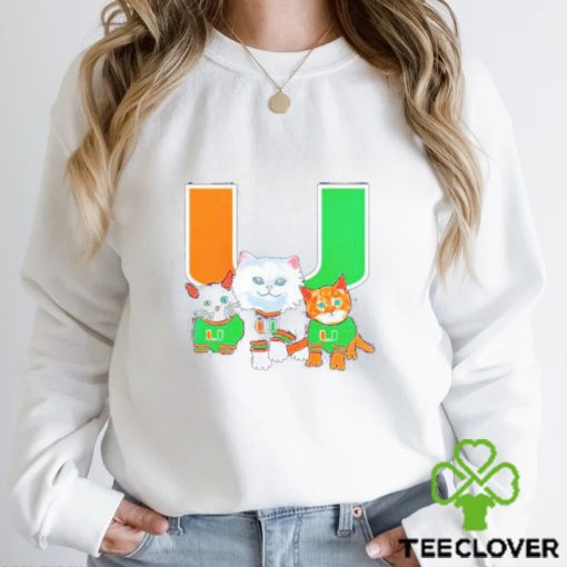 Miami Hurricanes Cute Cats Shirt
