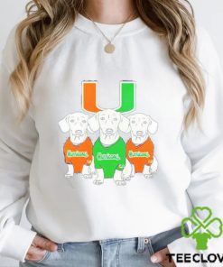 Miami Hurricanes Cute Dogs Shirt