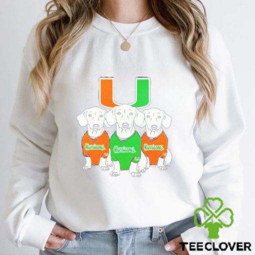 Miami Hurricanes Cute Dogs Shirt