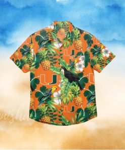 Miami Hurricanes Floral Hawaiian Shirt