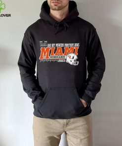 Miami Hurricanes Football 2023 First Responder Bowl Bound Shirt