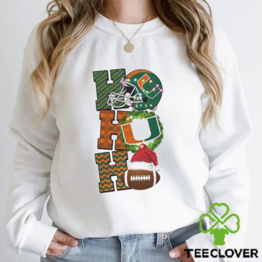 Miami Hurricanes Football Christmas Sweathoodie, sweater, longsleeve, shirt v-neck, t-shirt Christmas Game Day Shirt