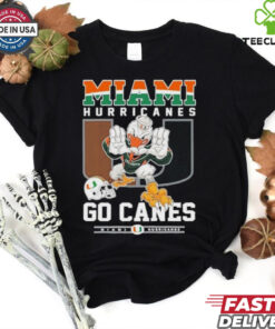 Miami Hurricanes Go Canes Mascot Football Shirt