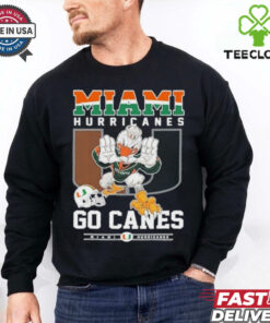 Miami Hurricanes Go Canes Mascot Football Shirt 1 Miami Hurricanes Go Canes Mascot Football Shirt