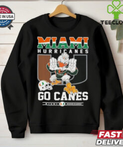 Miami Hurricanes Go Canes Mascot Football Shirt 3 Miami Hurricanes Go Canes Mascot Football Shirt