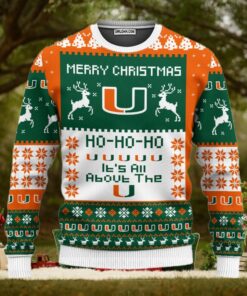 Miami Hurricanes Merry Christmas Ugly Christmas Sweaters