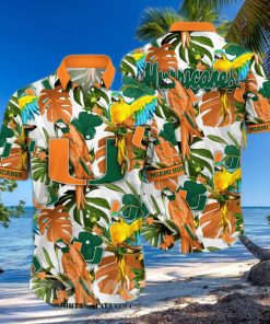 Miami Hurricanes NCAA Floral 3D All Over Print Hawaiian Shirt