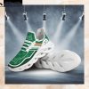 Miami Hurricanes NCAA Logo St. Patrick's Day Shamrock Custom Name Clunky Max Soul Shoes Sneakers For Mens Womens